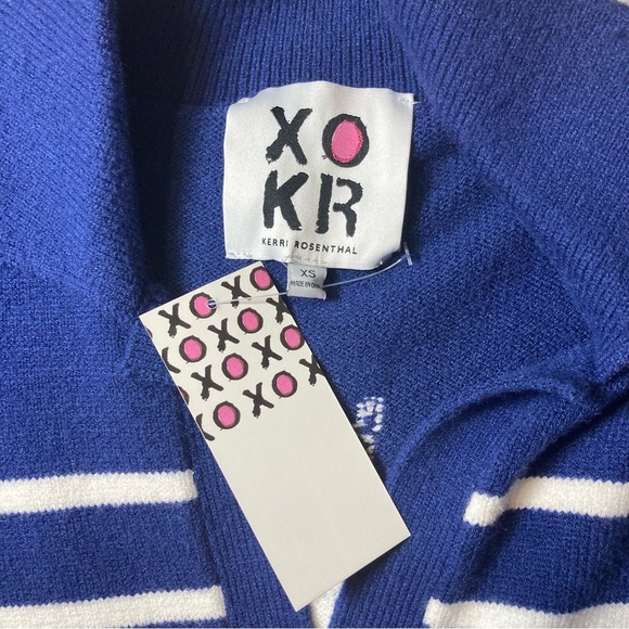 Kerri Rosenthal Radiant Heart Sweater in Blue and White Stripes | Anthropologie - Picture 9 of 10